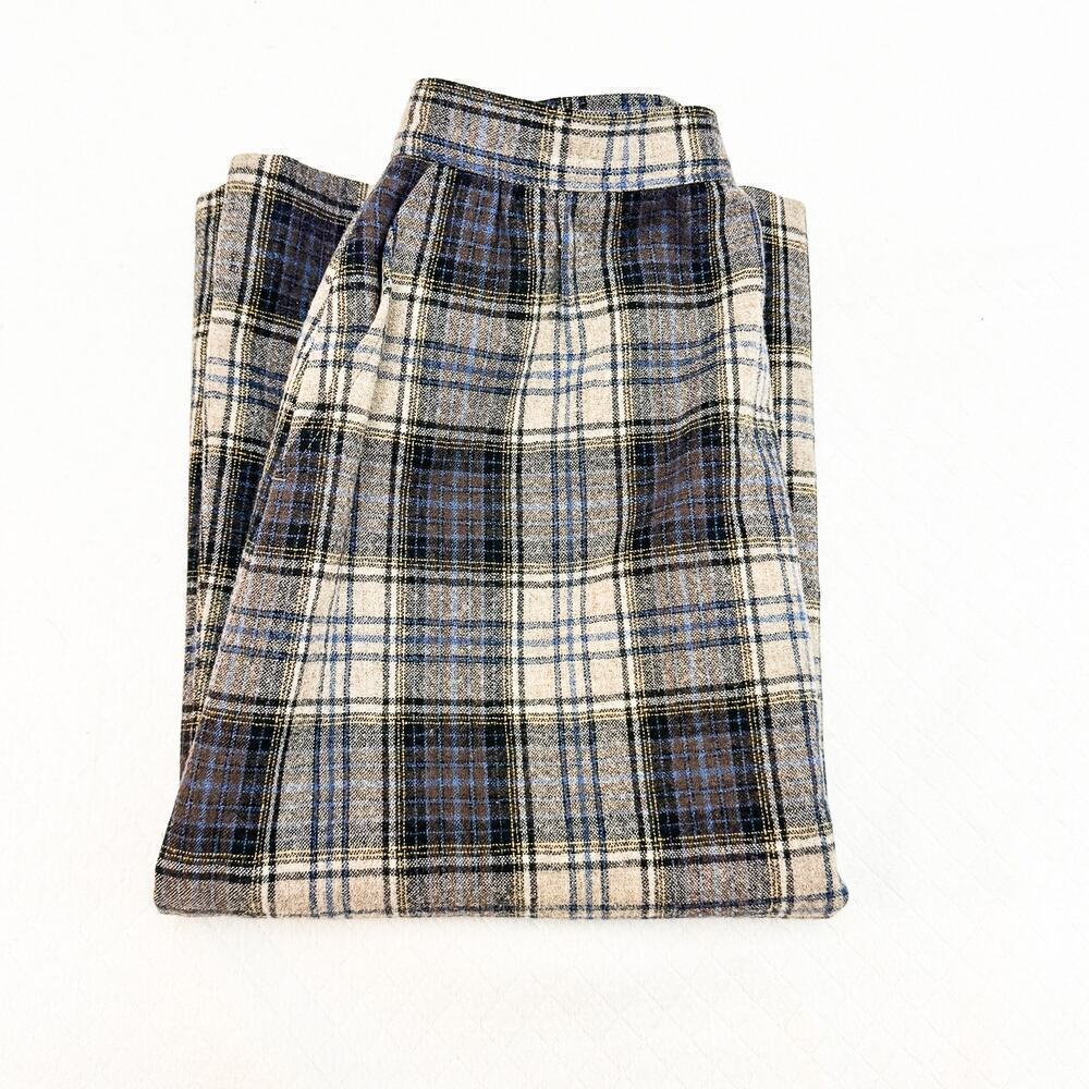 Pendleton Plaid Virgin Wool Patterned Cream Blue … - image 5